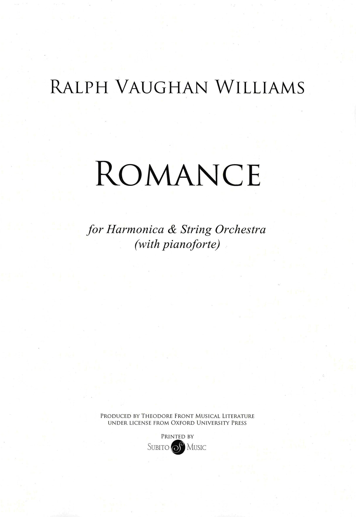 Vaughan Williams: Romance for Harmonica
