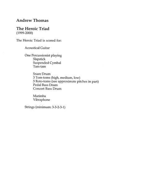 A. Thomas: The Heroic Triad