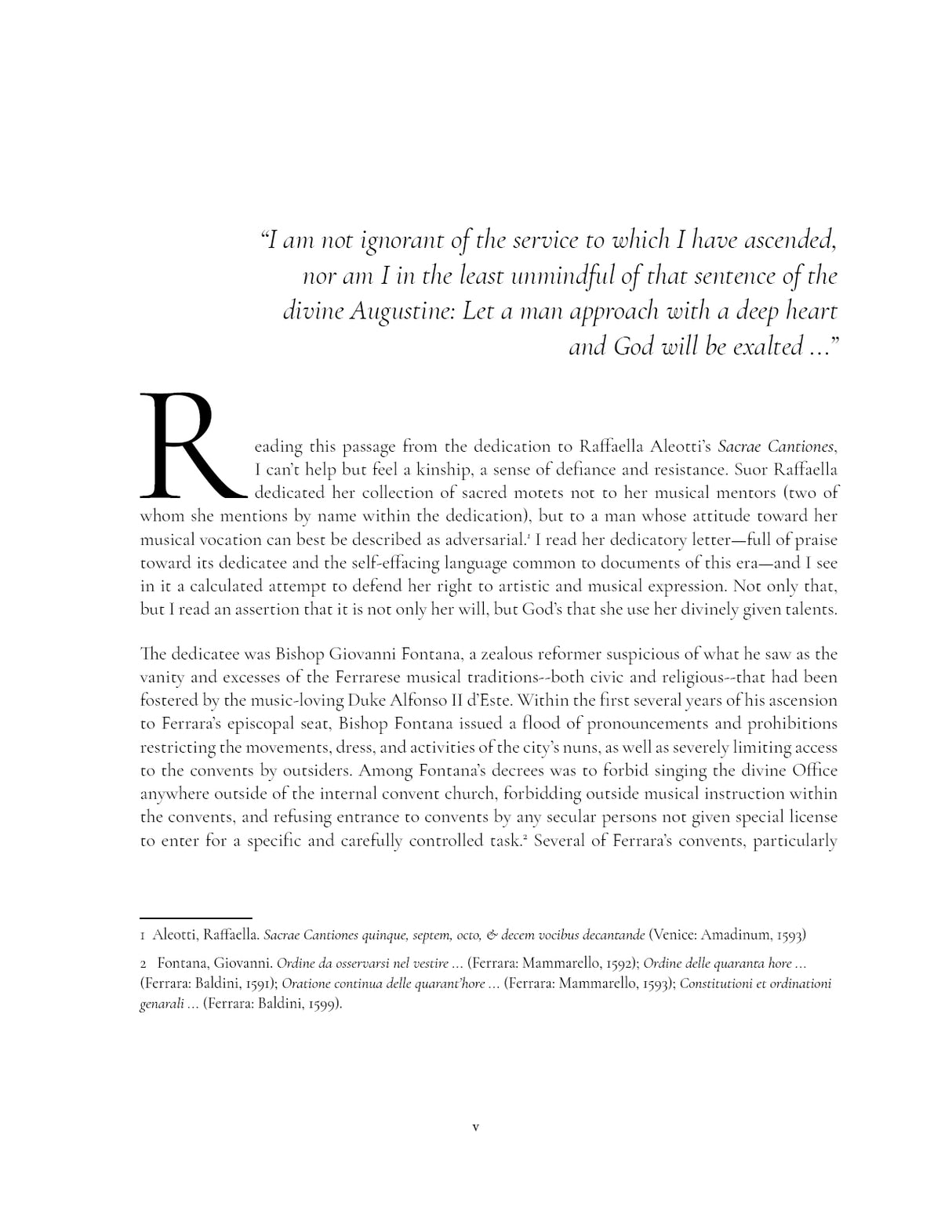 Aleotti: Sacred Motets for Five Voices