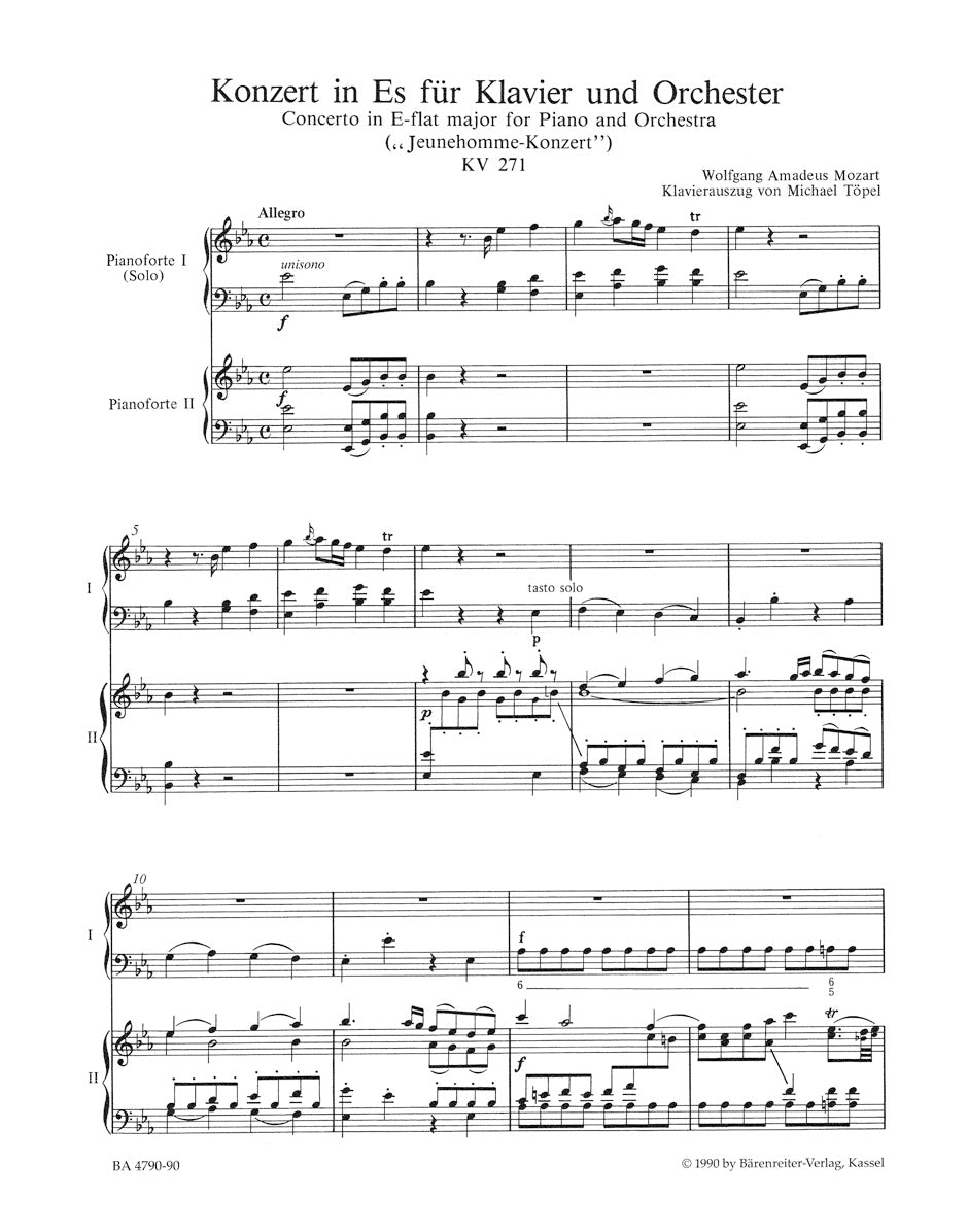 Mozart: Piano Concerto No. 9 in E-flat Major, K. 271 – Ficks Music