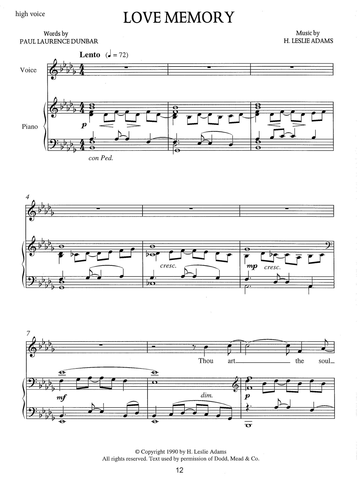 H.L. Adams: Collected Songs