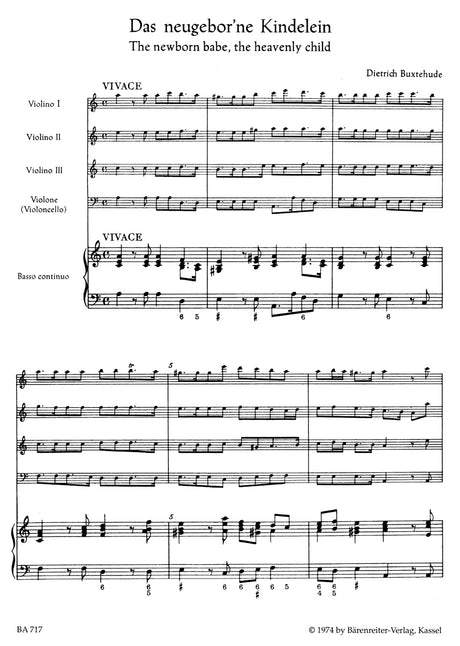 Buxtehude: Das newgebohrne Kindelein, BuxWV 13