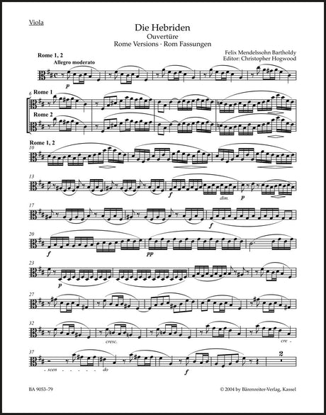 Mendelssohn: The Hebrides, MWV P 7, Op. 26