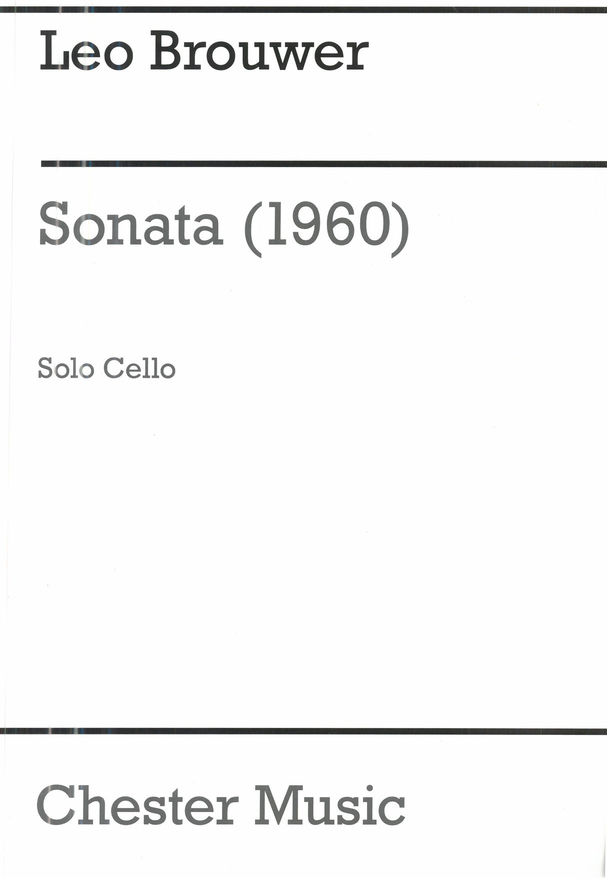 Leo Brouwer: Cello Sonata