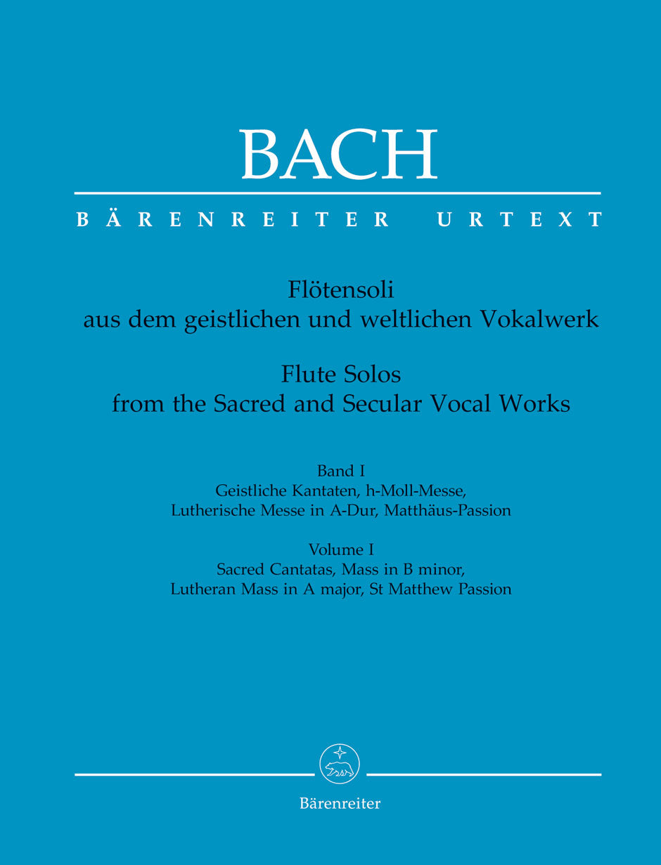 Bach: Flute Solos from Sacred & Secular Vocal Works - Volume 1