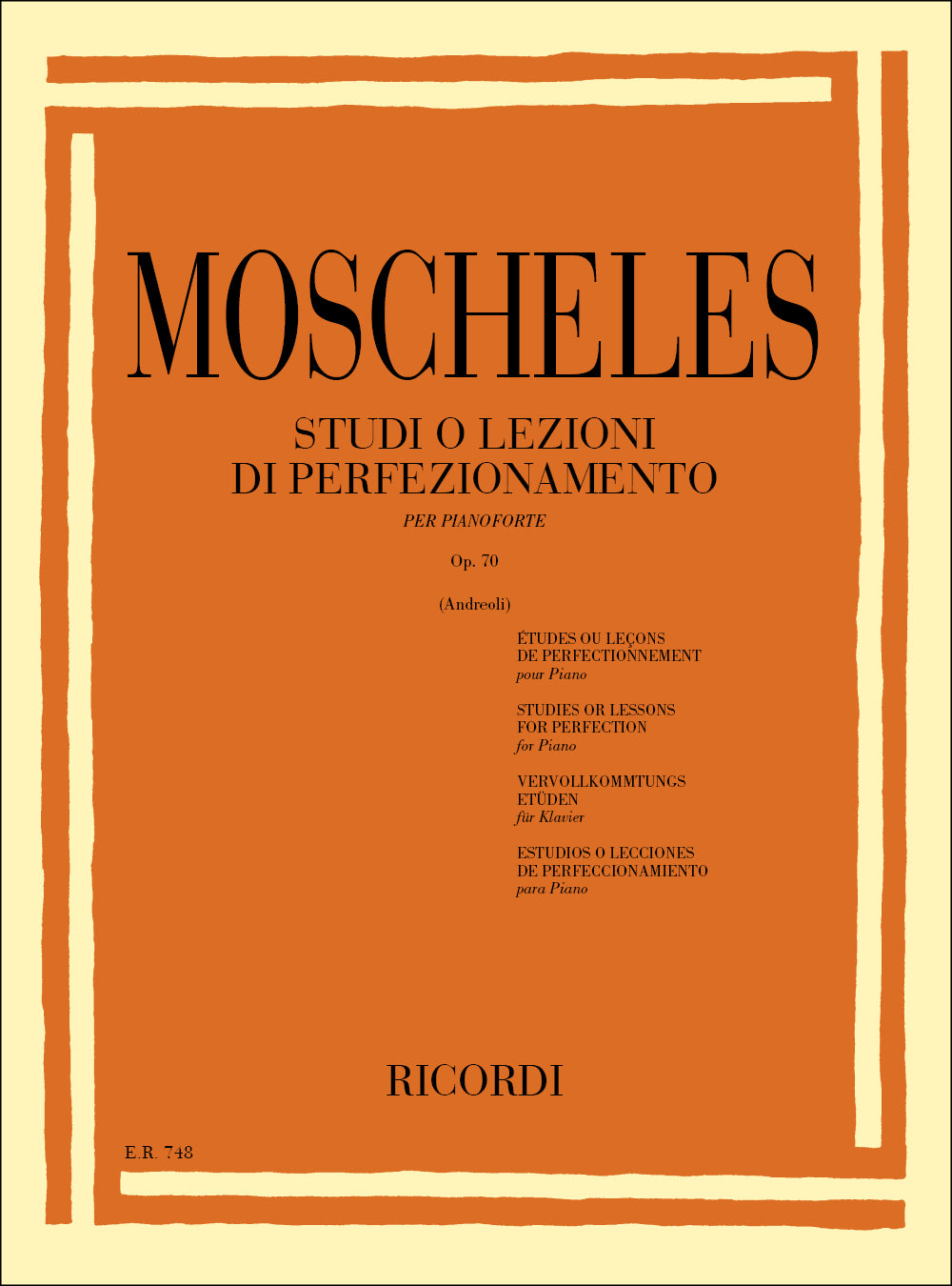 Moscheles: 24 Etudes, Op. 70
