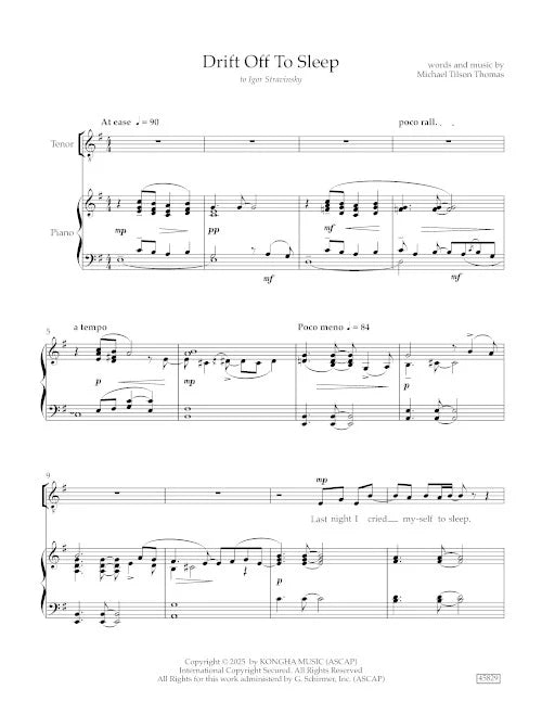 Tilson Thomas: Drift Off to Sleep