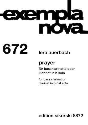 Auerbach: T'filah (Version for Clarinet)