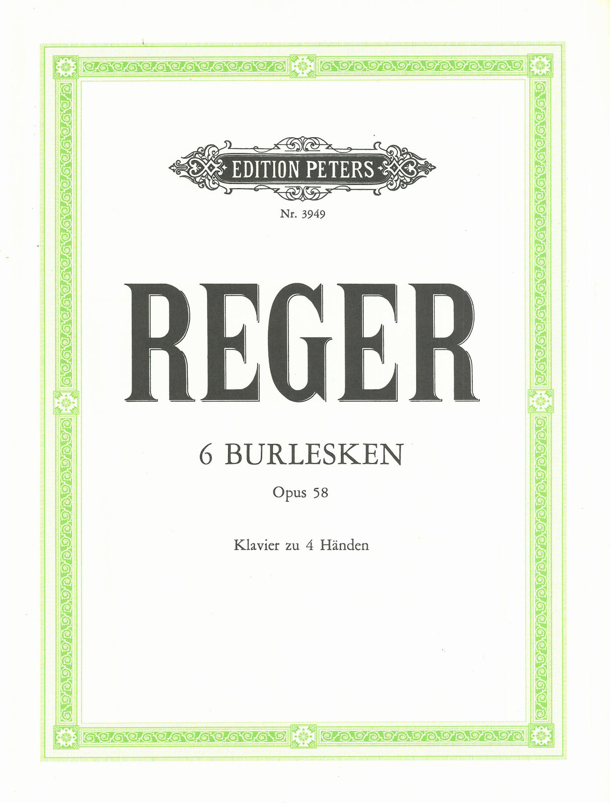 Reger: 6 Burlesques, Op. 58