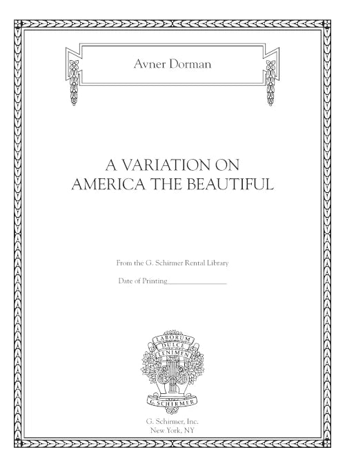 Dorman: A Variation on America the Beautiful
