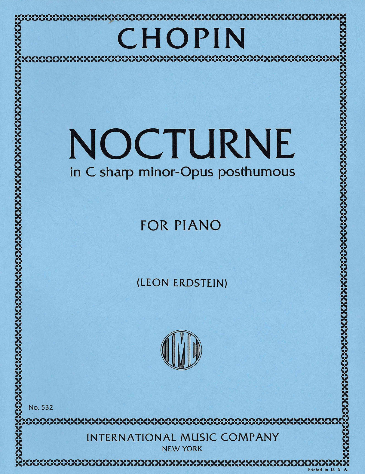 Chopin: Nocturne in C-sharp Minor, Op. posth.
