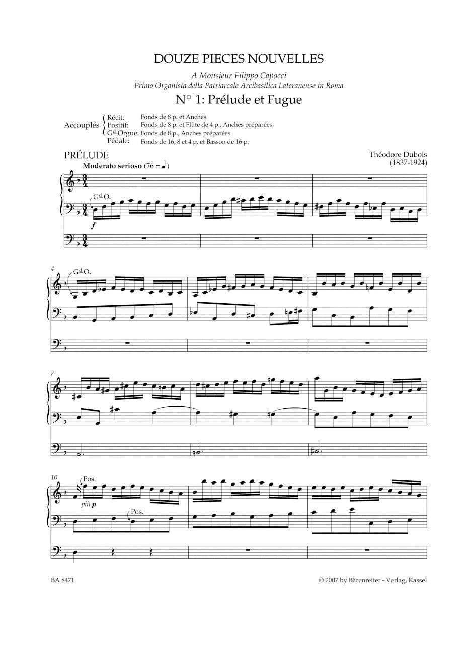 Dubois: Douze Pièces nouvelles & Ascendit Deus