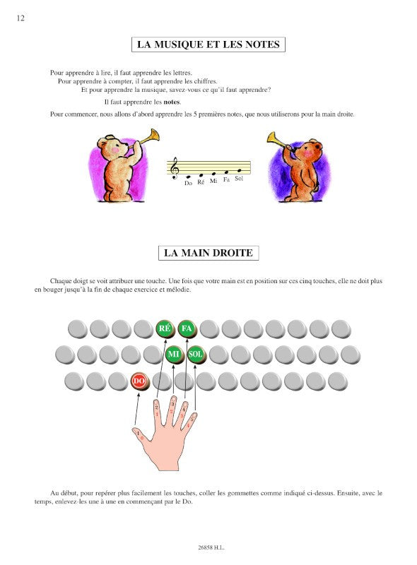 Maugain: Méthode d'accordéon - Volume 1 (Débutants)