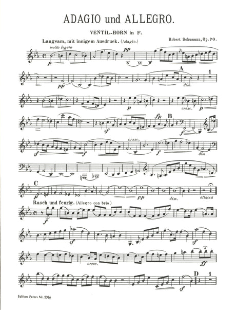 Schumann: Adagio and Allegro, Op. 70