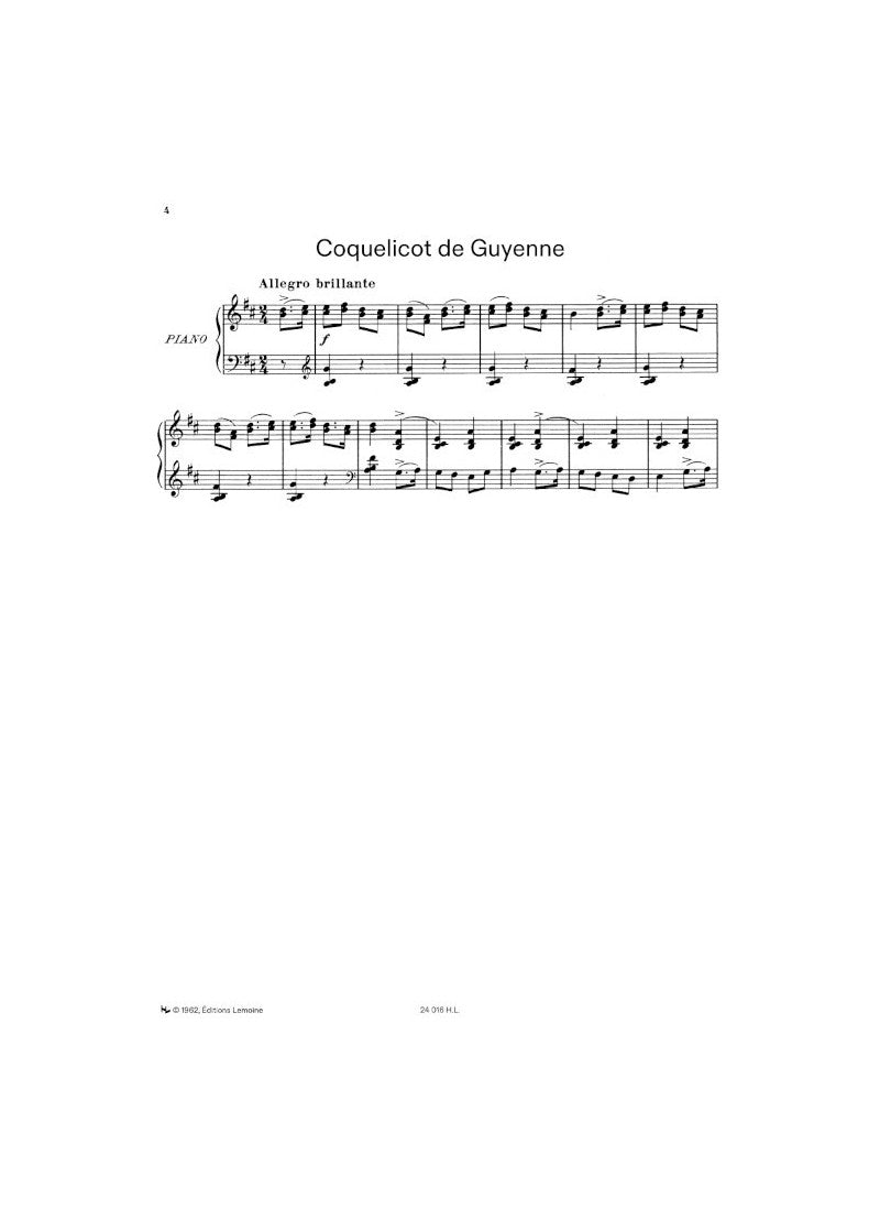 Tailleferre: Fleurs de France