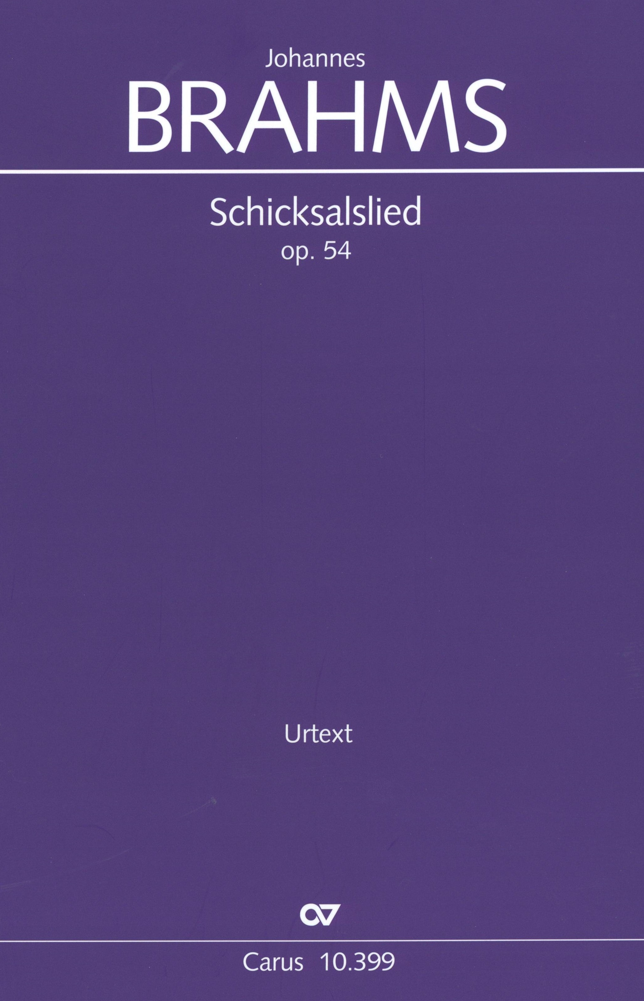 Brahms: Schicksalslied, Op. 54 – Ficks Music