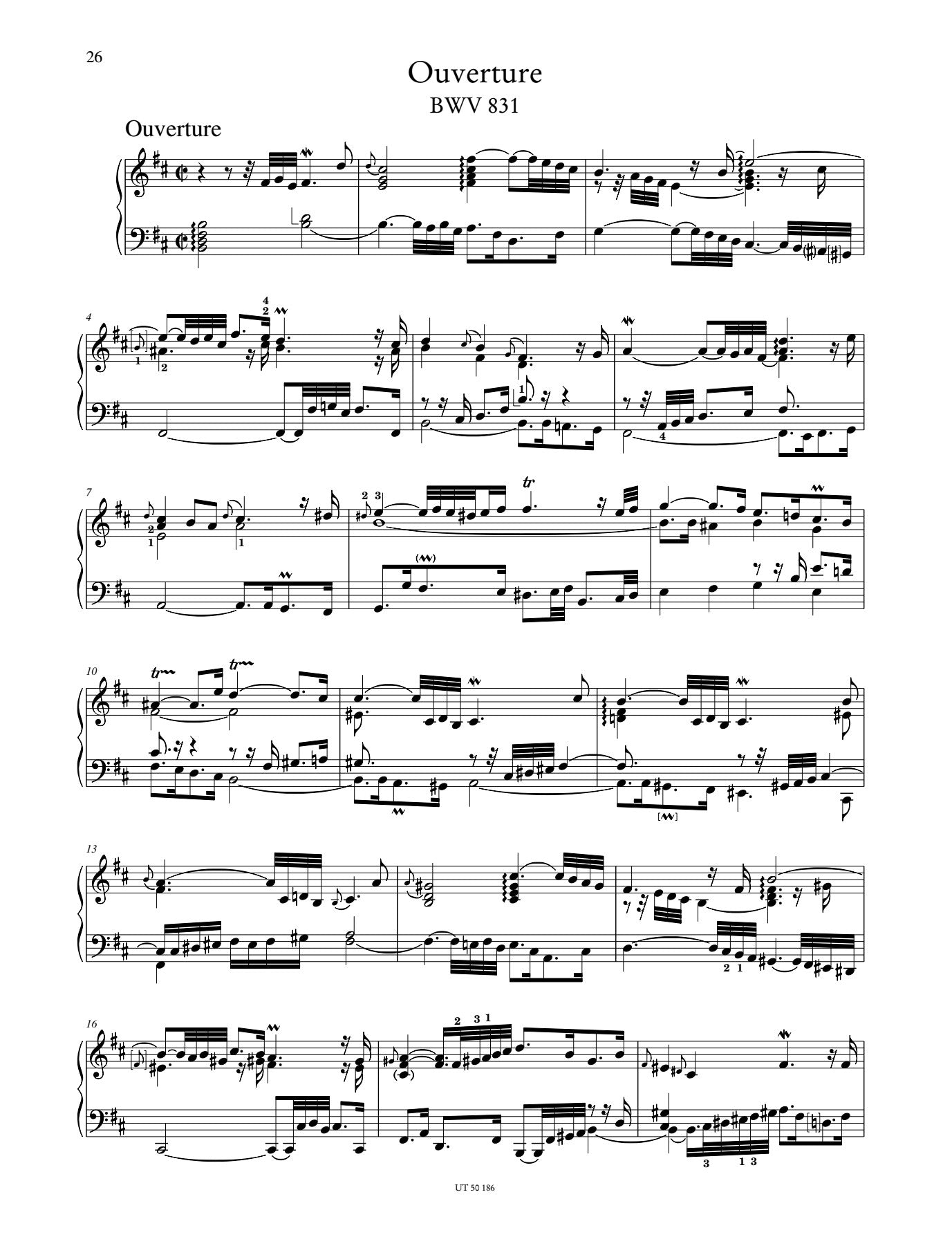 Bach: French Overture, BWV 831 – Ficks Music