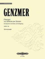 Genzmer: Parergon zur Sinfonia per Giovani