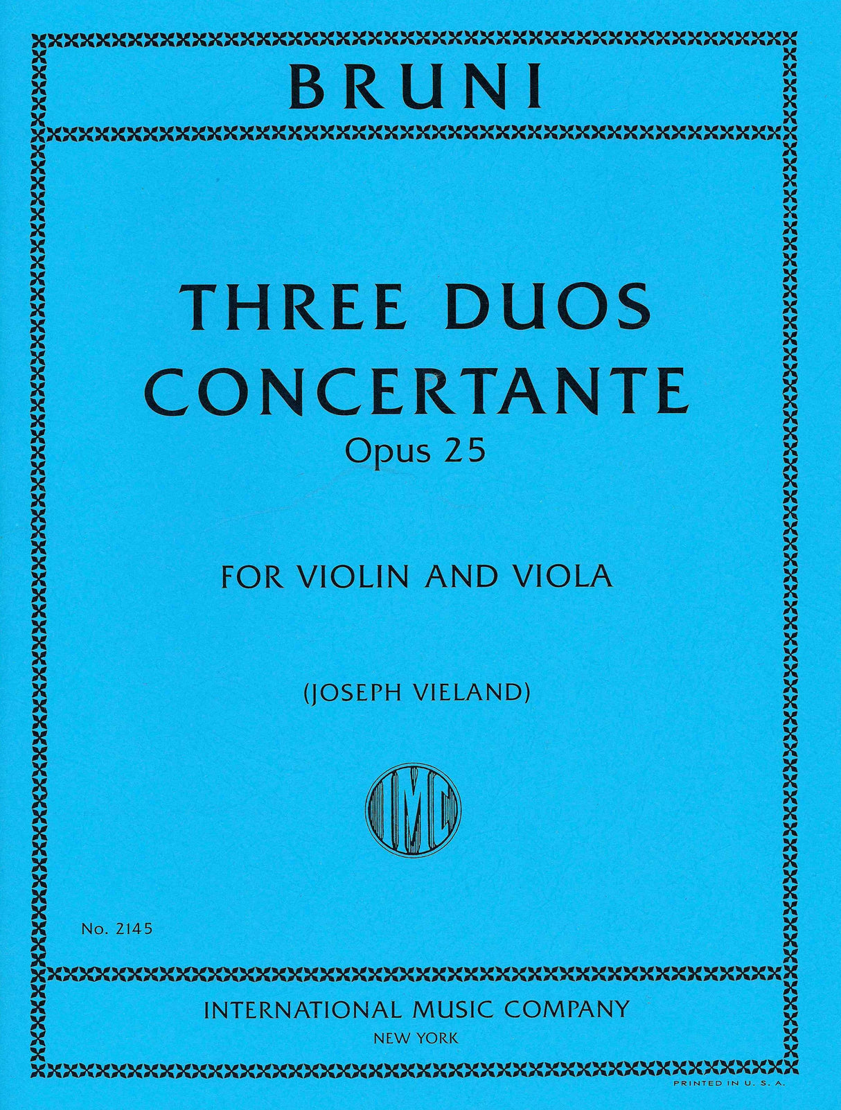 Bruni: 3 Duos Concertants, Op. 25