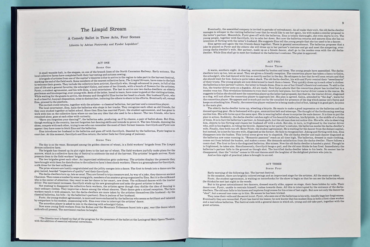 Shostakovich: The Limpid Stream, Op. 39 - Piano Score