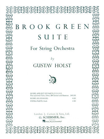 Holst: Brook Green Suite – Ficks Music