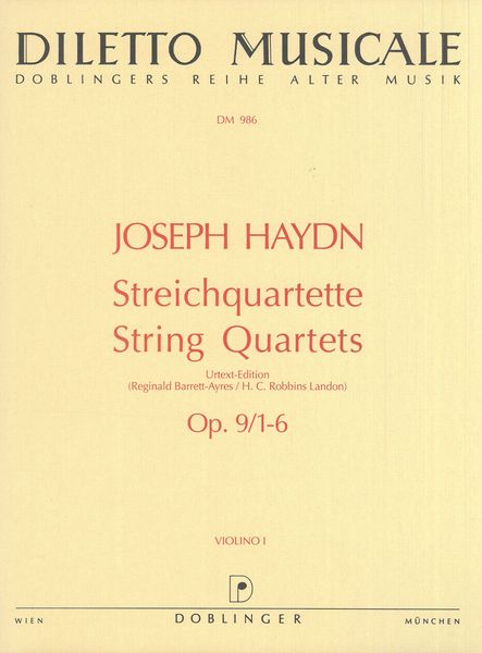 Haydn: String Quartets, Hob. III:19-24, Op. 9