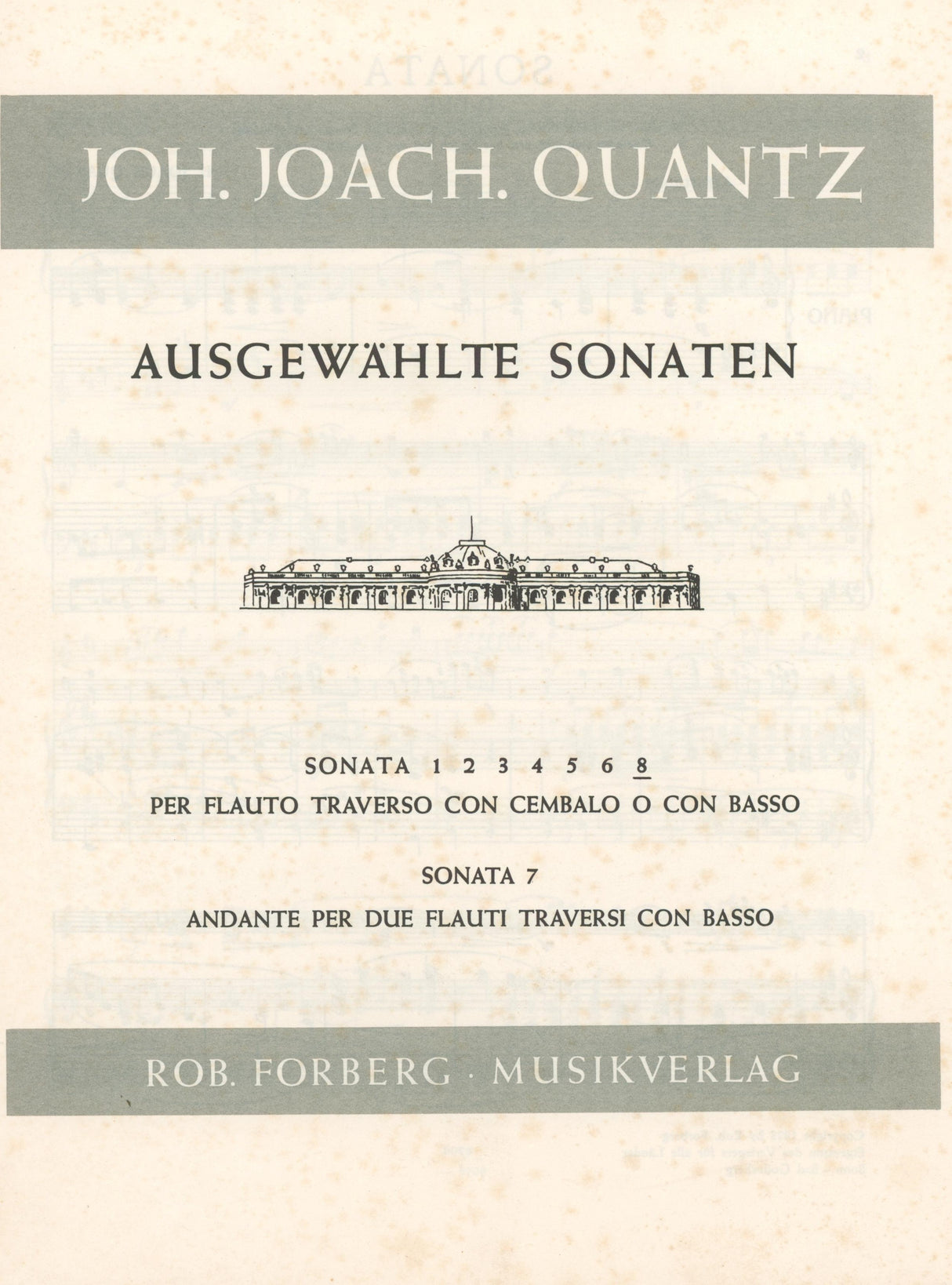 Quantz: Flute Sonata No. 8 in D Major