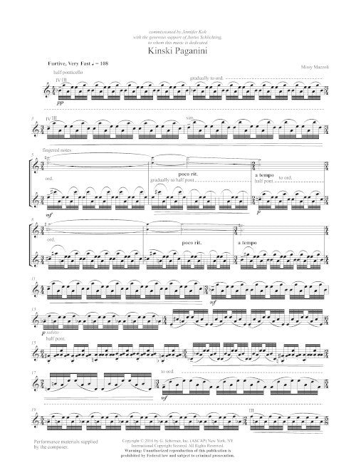 Mazzoli: Kinski Paganini