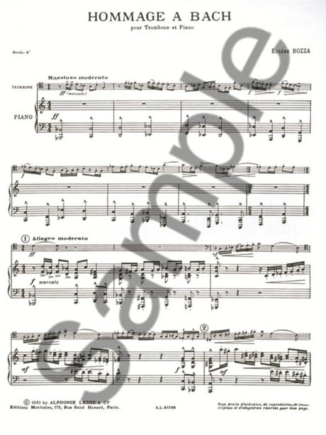 Bozza: Hommage to Bach