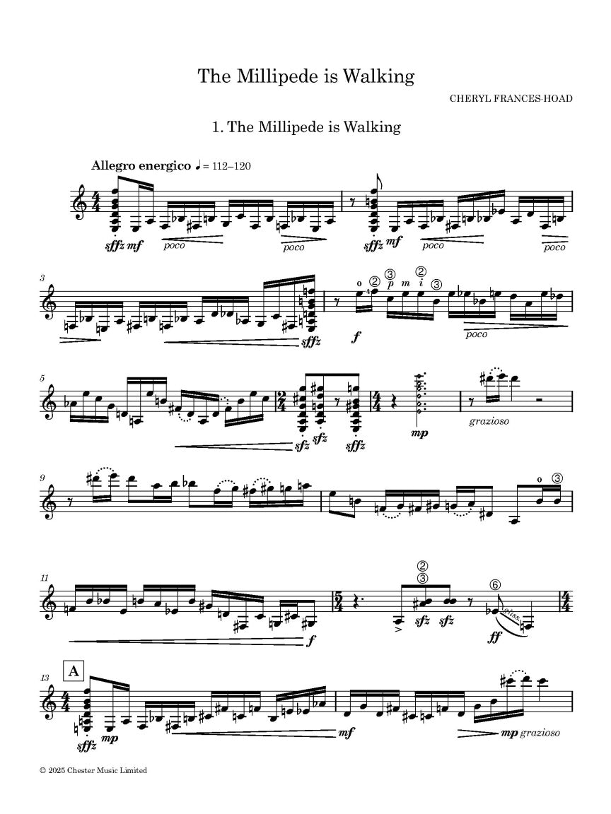 Frances-Hoad: The Millipede Is Walking