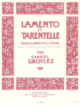 Grovlez: Lamento et Tarentelle