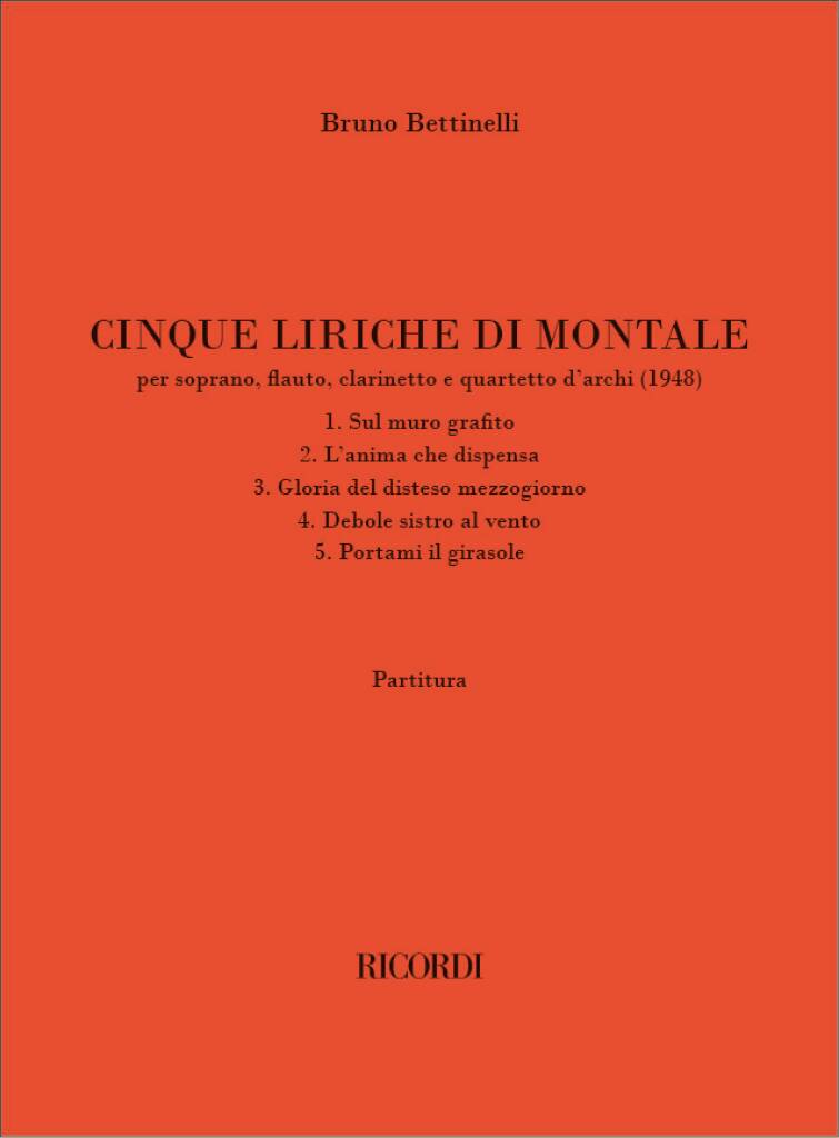 Bettinelli: 5 liriche di Montale