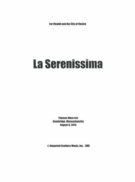 T.O. Lee: La Serenissima