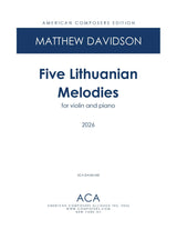 Davidson: Five Lithuanian Melodies