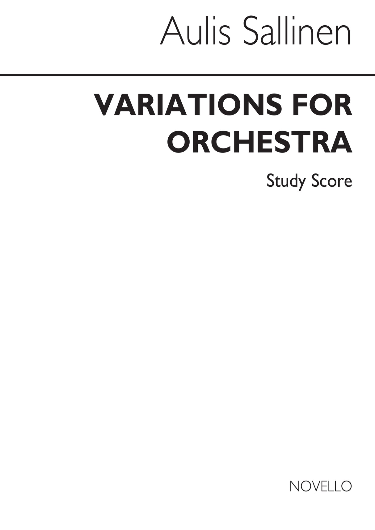 Sallinen: Variations for Orchestra