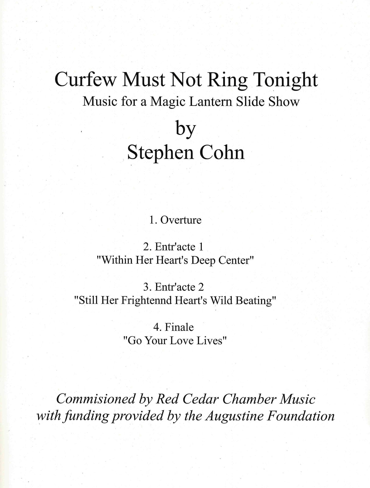 Cohn: Curfew Must Not Ring Tonight