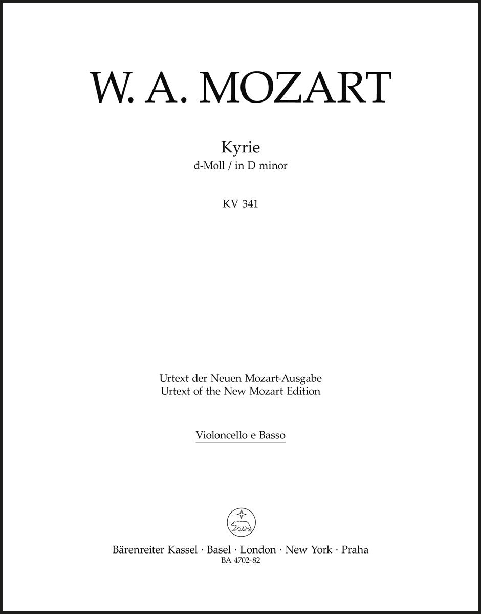 Mozart: Kyrie in D Minor, K. 341 (368a)