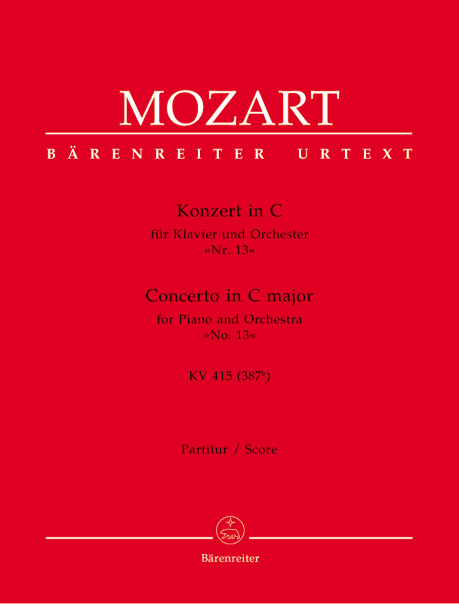 Mozart: Piano Concerto No. 13 in C Major, K. 415 (387b)