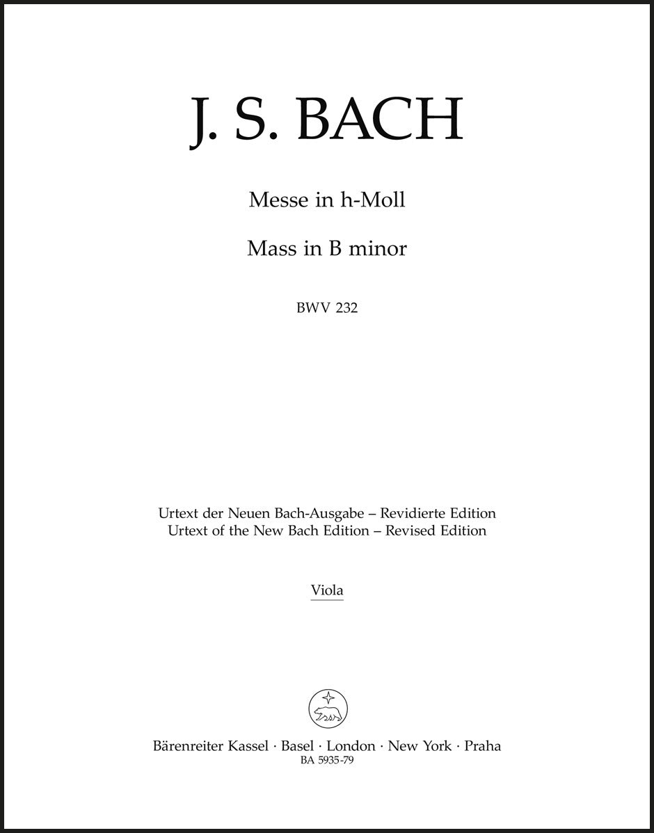 Bach: Mass in B Minor, BWV 232