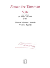 Tansman: Suite pour guitare