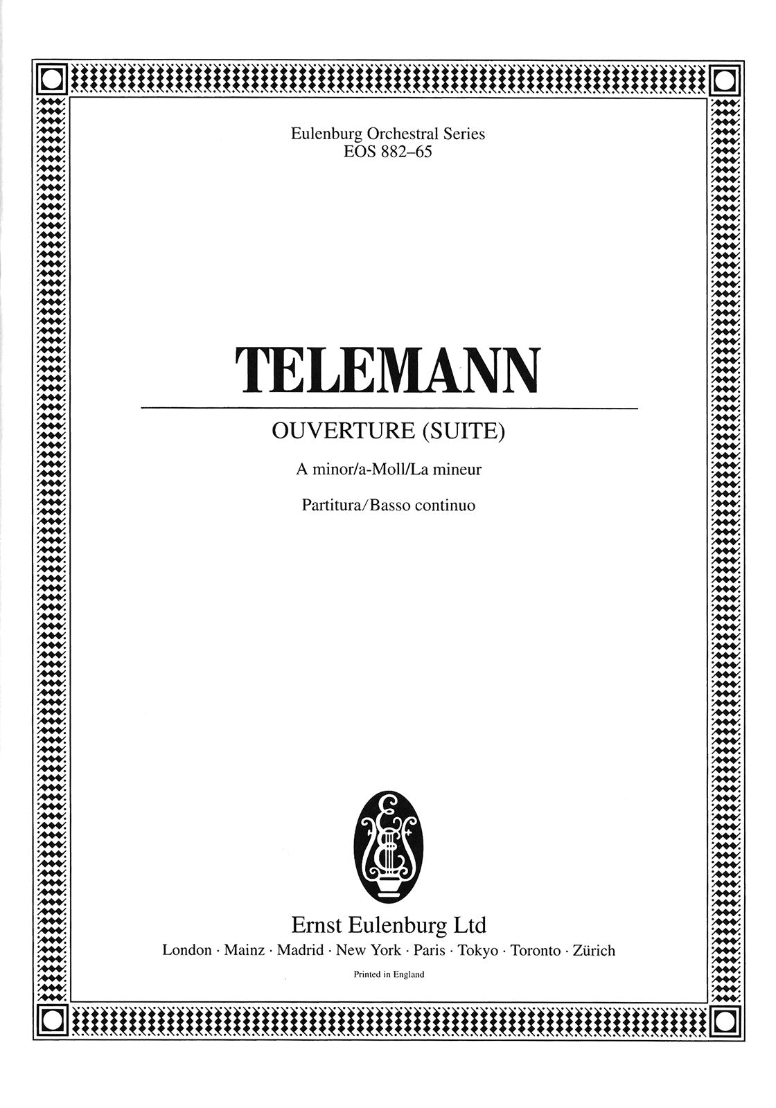 Telemann: Overture (Suite) in A Minor, TWV 55:a2 – Ficks Music