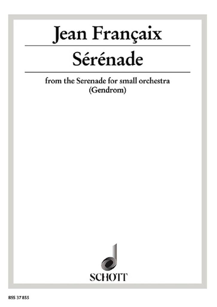 Françaix: Sérénade (arr. for cello & piano)