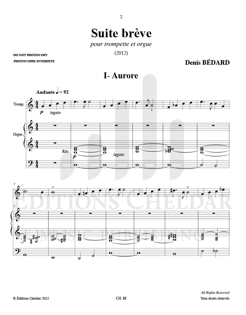 Bédard: Suite brève