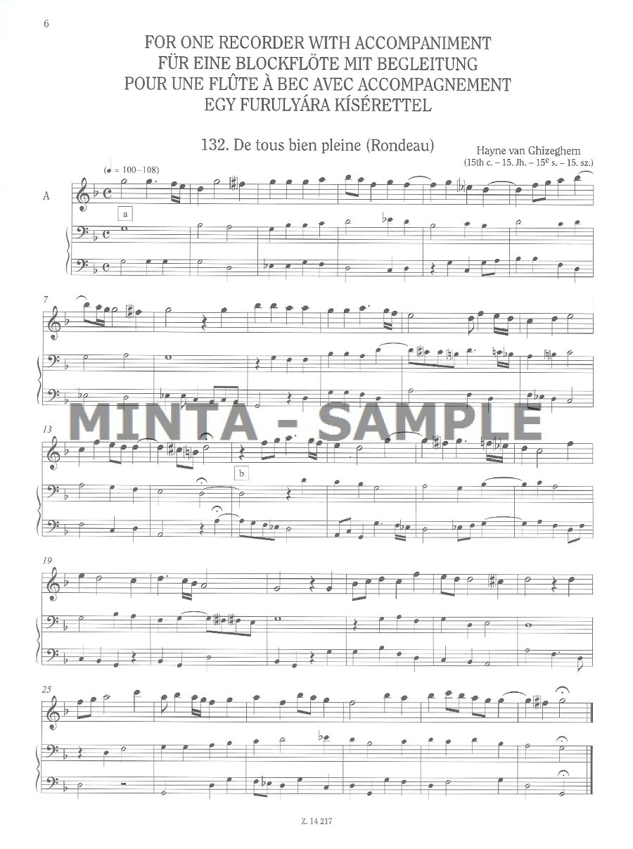 Repertoire for Music Schools - Recorder Volume 2b
