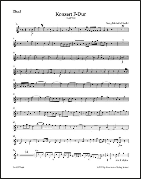 Handel: Concerto grosso in F Major, HWV 331