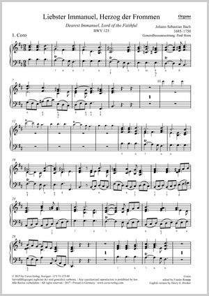 Bach: Liebster Immanuel, Herzog der Frommen, BWV 123