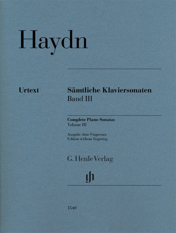 Haydn: Complete Piano Sonatas - Volume III