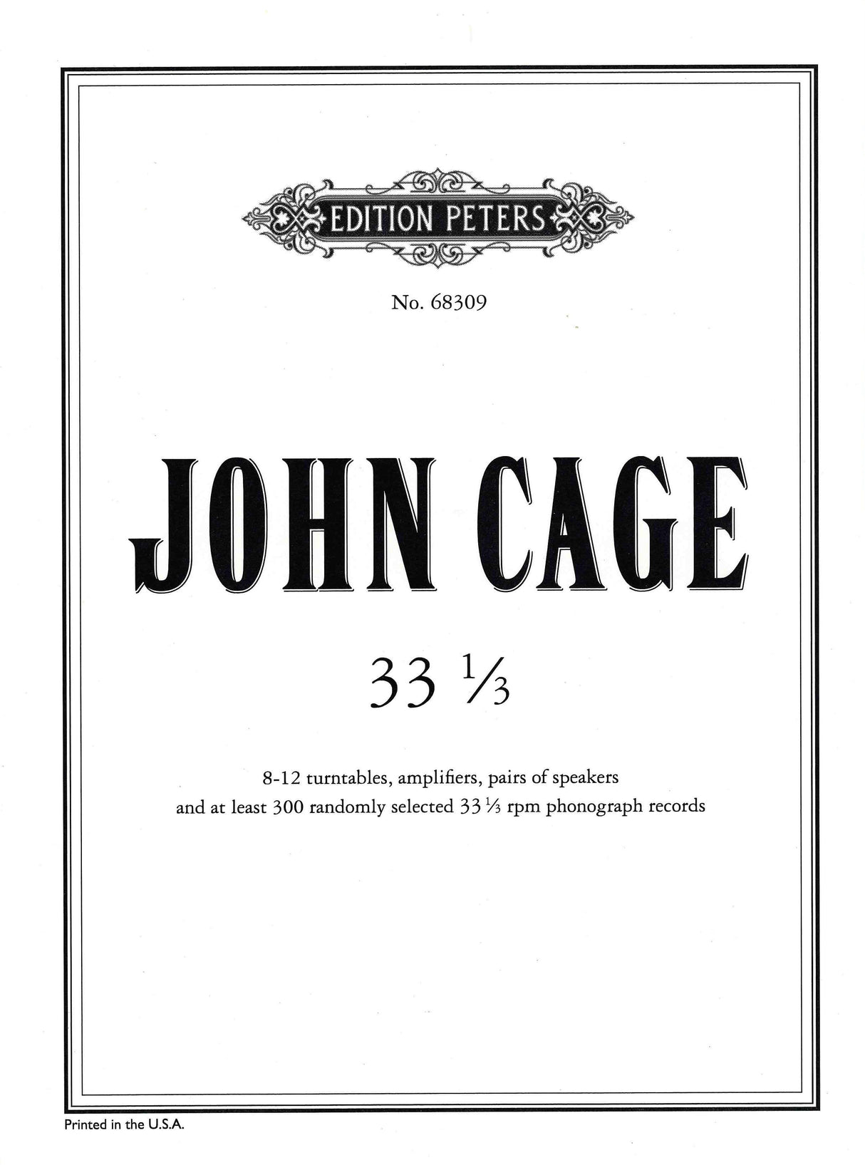 Cage: 33 1/3