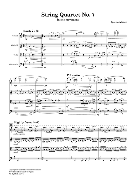 Mason: String Quartet No. 7