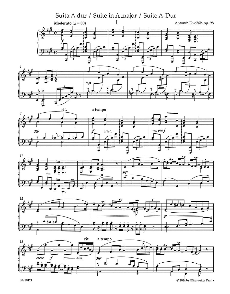 Dvořák: Suite in A Major, Op. 98